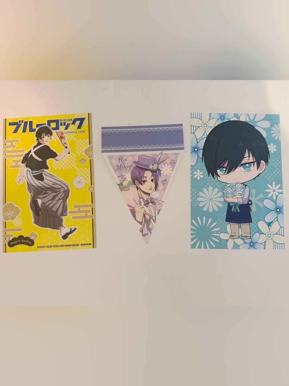 Anime official collectible blue lock postcard set reo mikage bachira itoshi rin